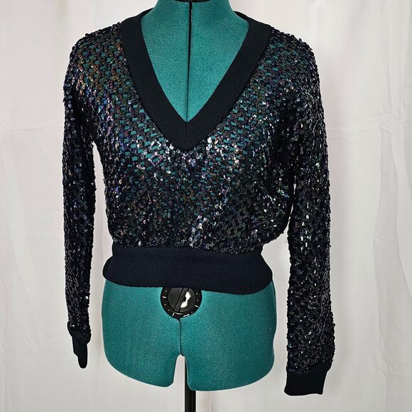 Anthony Muto Tops - Anthony Muto A.M / P.M Vintage Sequin Blouson Top – Size 8
